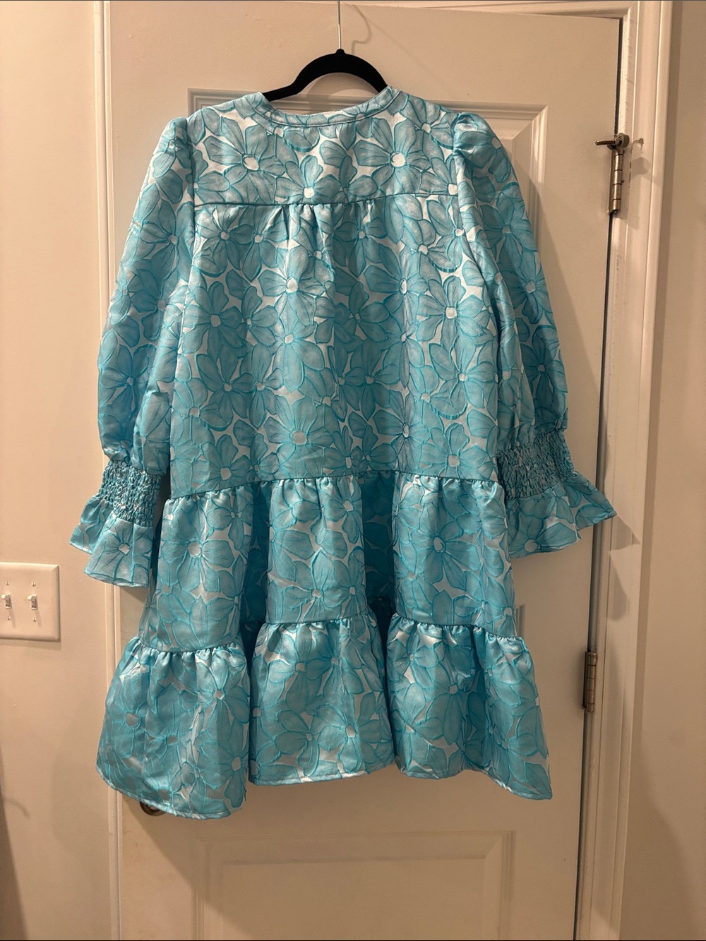 Tuckernuck Aqua Blue Floral Mini Dress - Picture 2 of 3